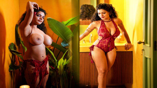 Resmi R Nair In Red Lingerie