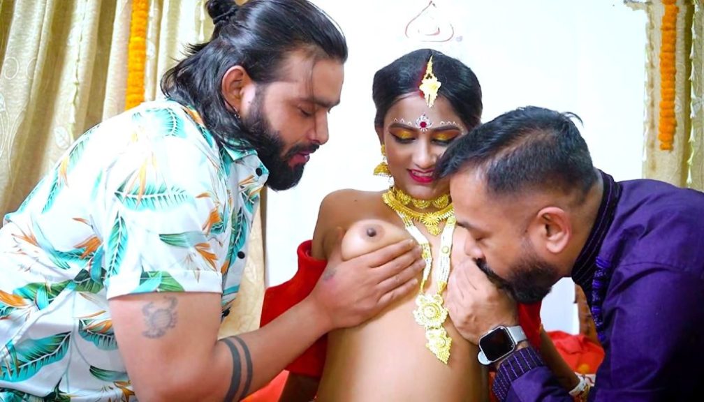 Newly Married Wife 2024 GoddesMahi Hindi Hot Short Film